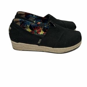 Bobs by Skechers Womens Canvas Espadrille Shoes